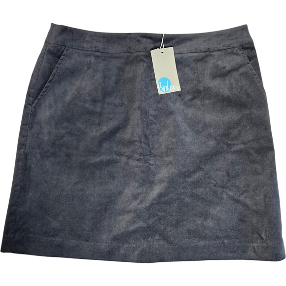 Boden Dresses & Skirts - Boden Velvet Gray‎ Mini Skirt Size 10 NWT